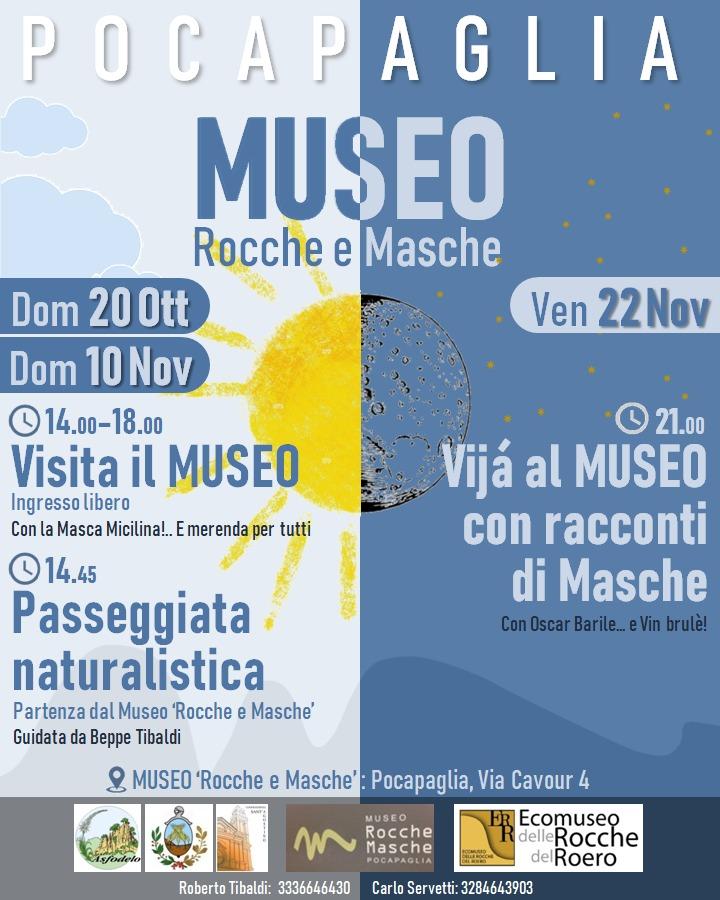 Eventi al Museo Rocche e Masche di Pocapaglia 