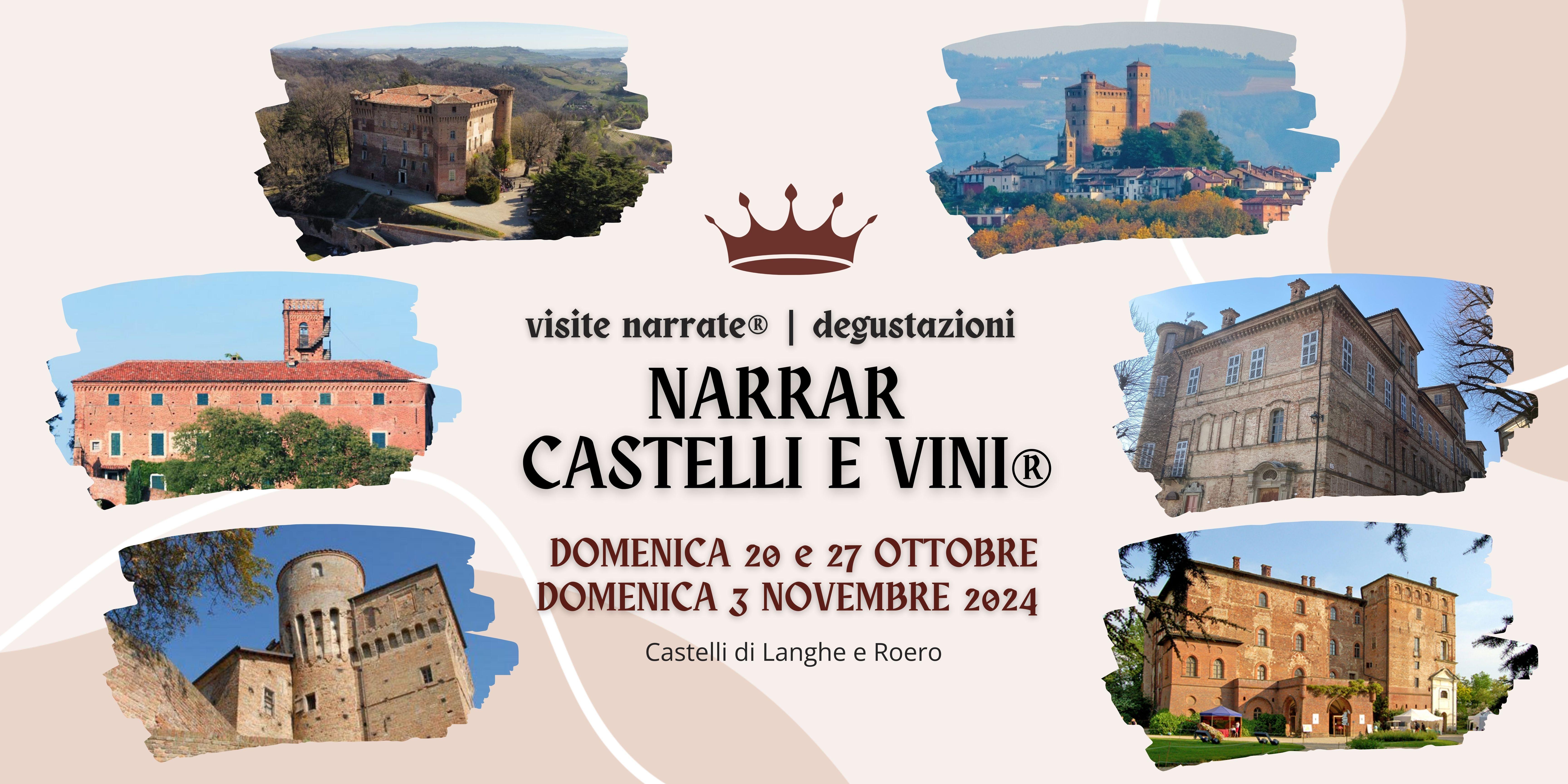 Narrar Castelli e Vini 2024 con Turismo in Langa / 20 e 27 ottobre e 3 novembre