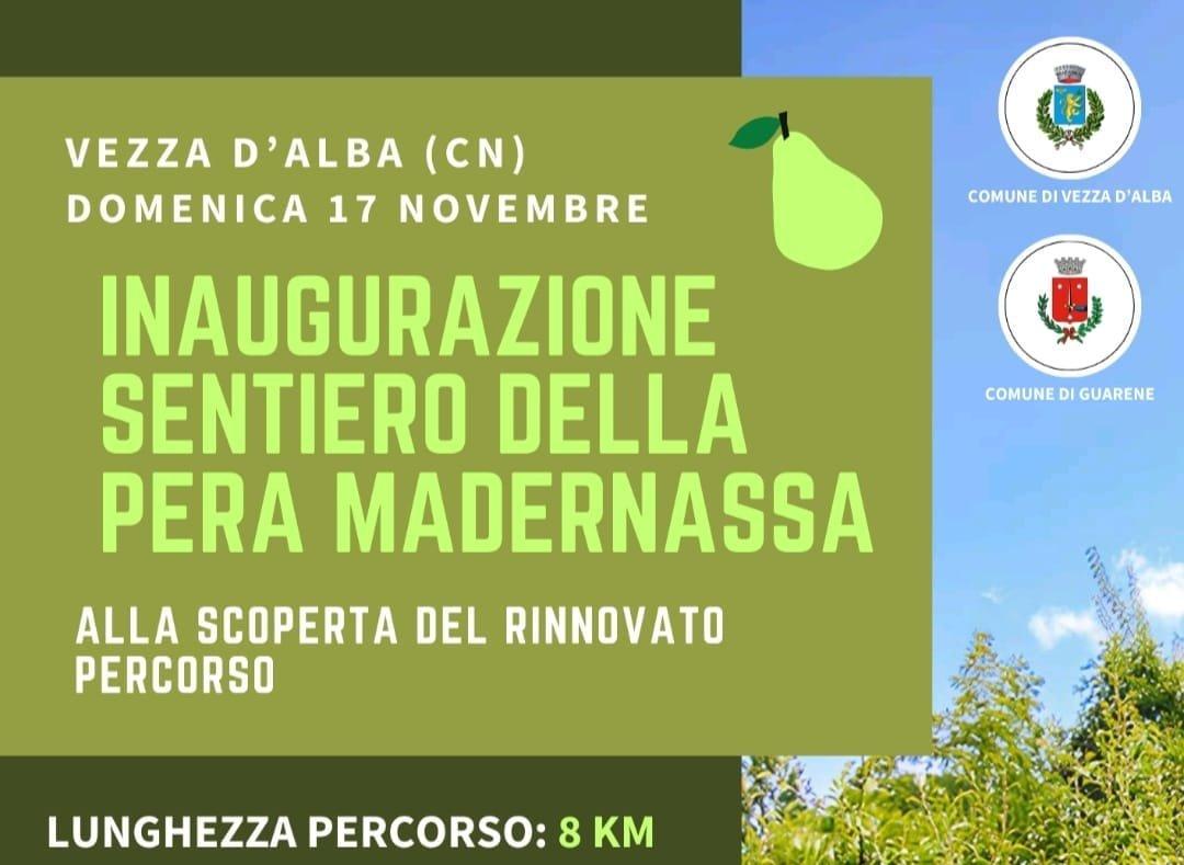 Inaugurazione Sentiero della Pera Madernassa - VEZZA D'ALBA - Domenica 17 Novembre